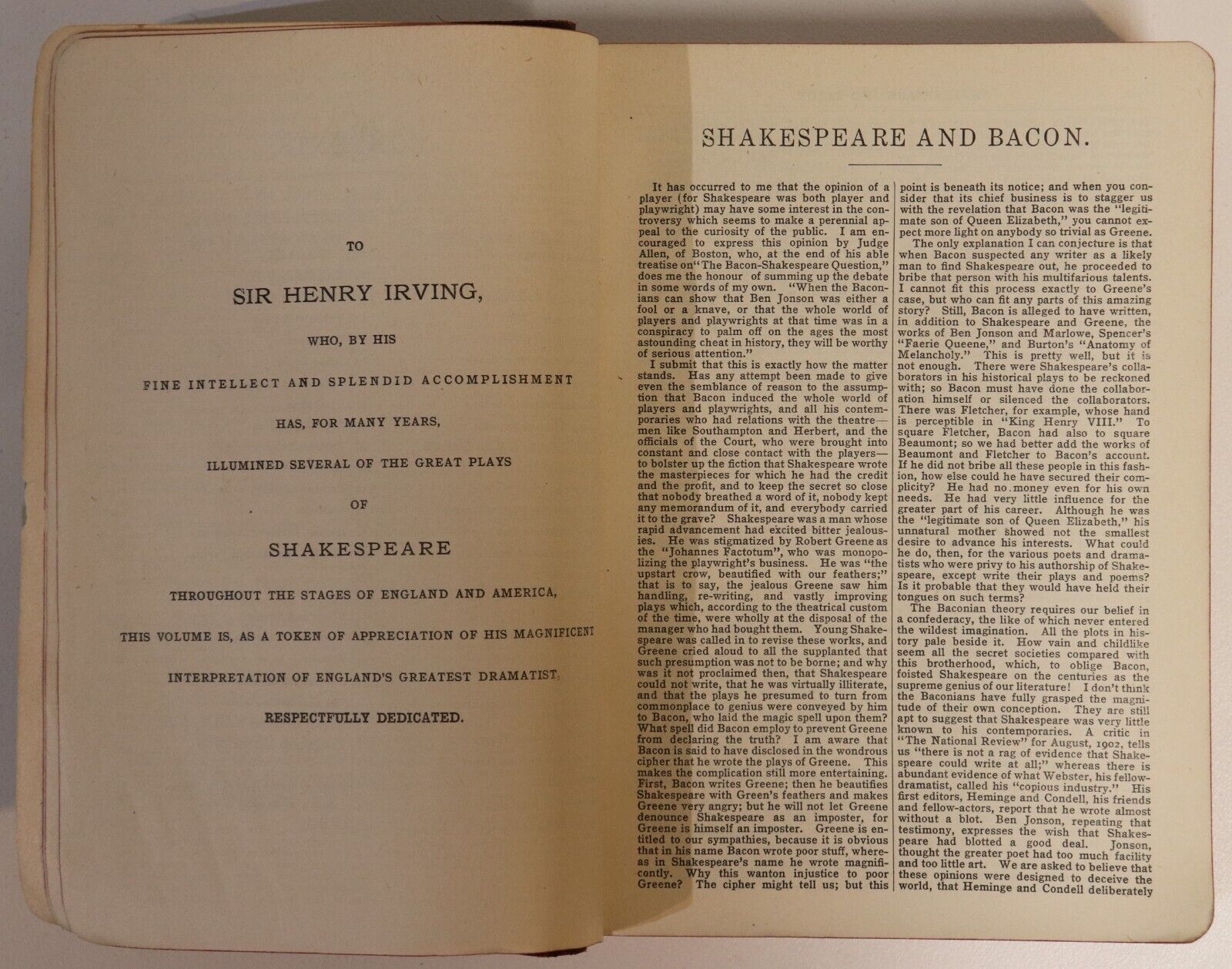 The Complete Works of William Shakespeare - 1926 - Antique Literature Book