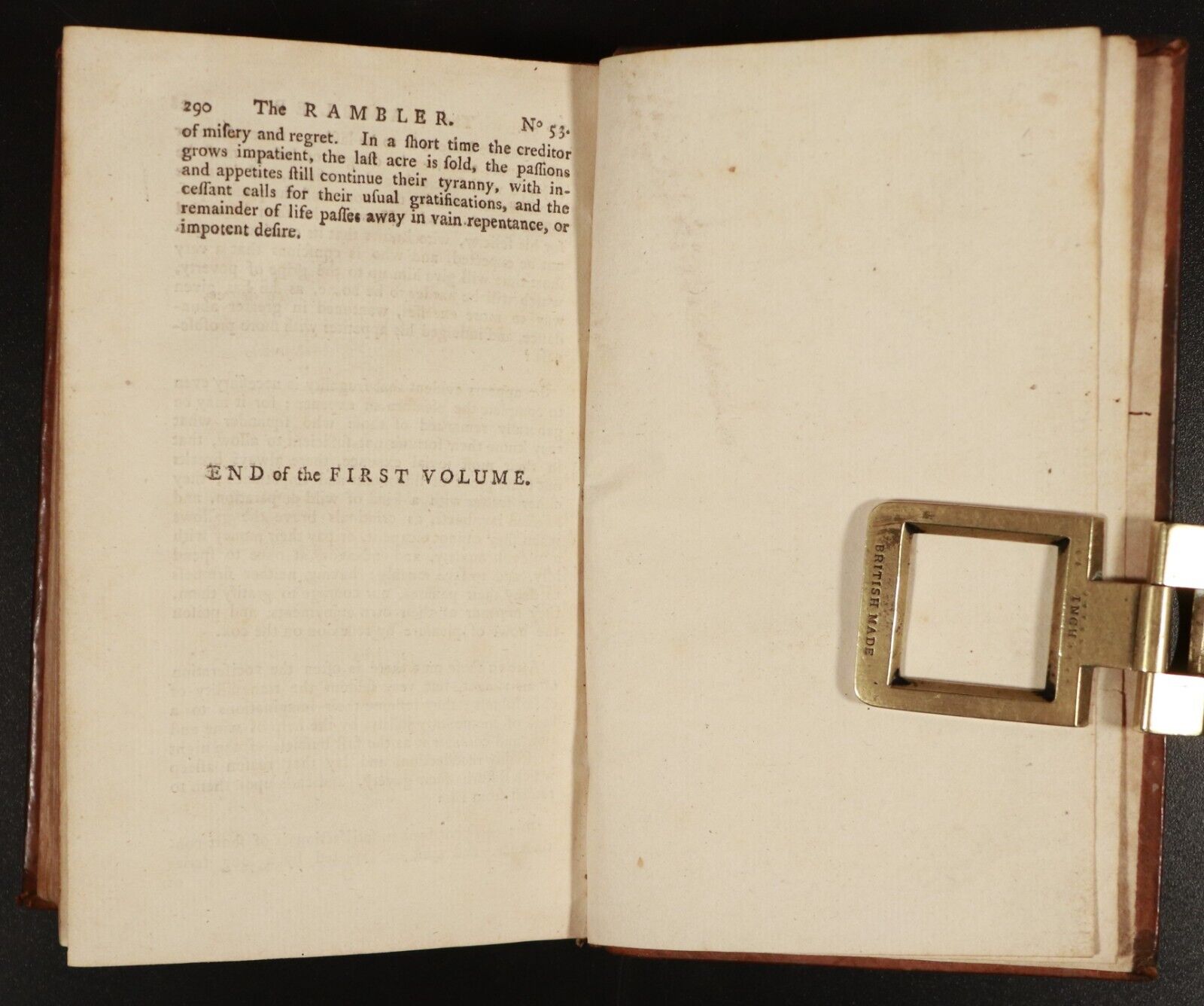 1756 4vol The Rambler by Samuel Johnson Antiquarian British Literature Book Set