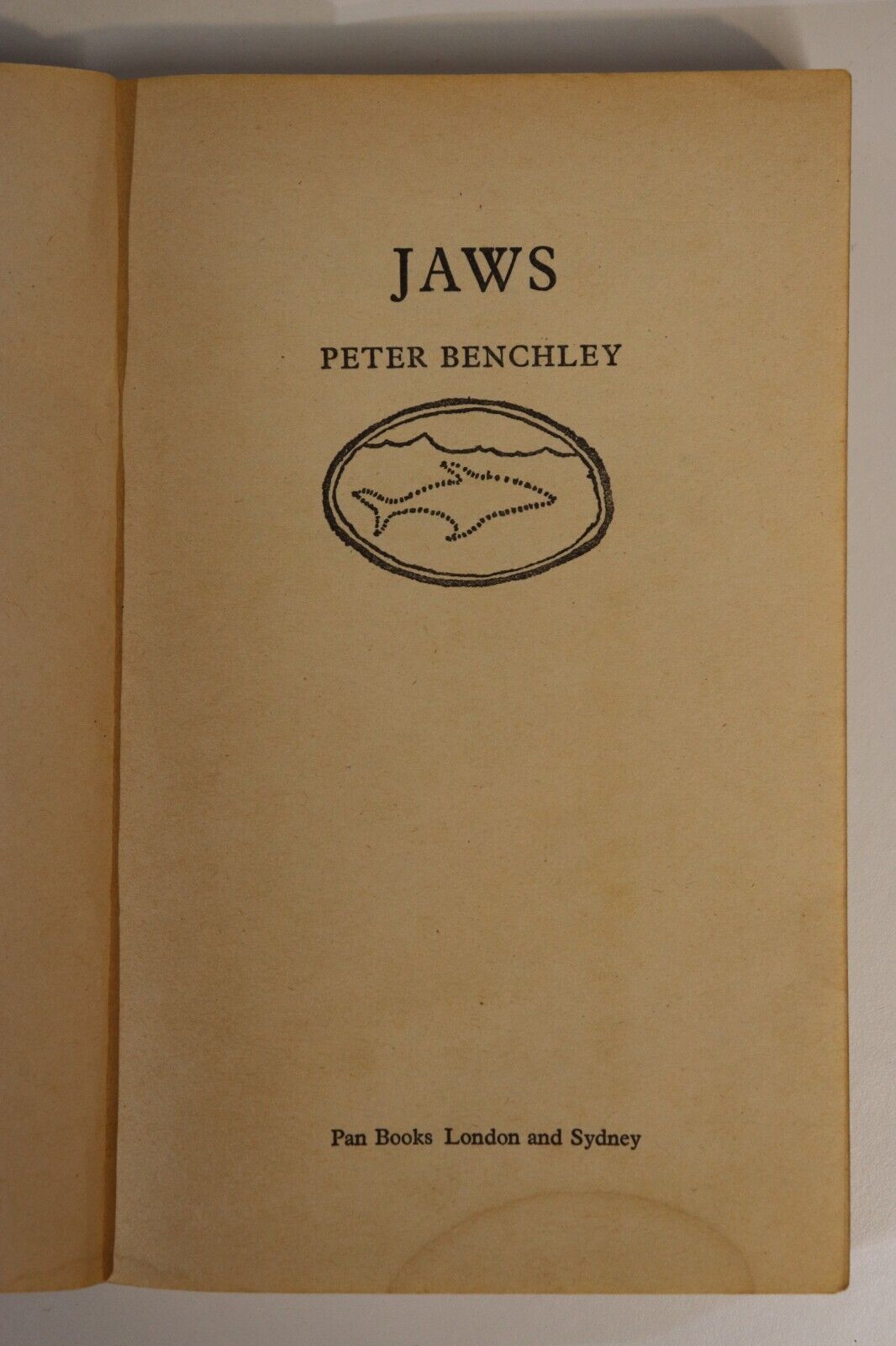 Jaws by Peter Benchley - 1975 - Vintage Fiction Book