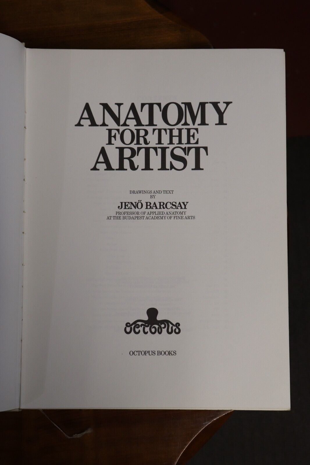 Anatomy For The Artist by Jeno Barcsay - 1973 - Vintage Art Tutorial Book