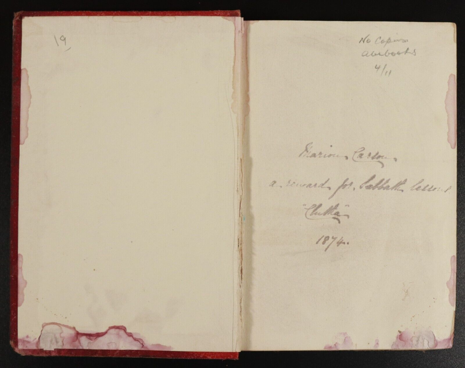 1869 Minnie's Mission: An Australian Temperance Tale by Maud Jean Franc Book