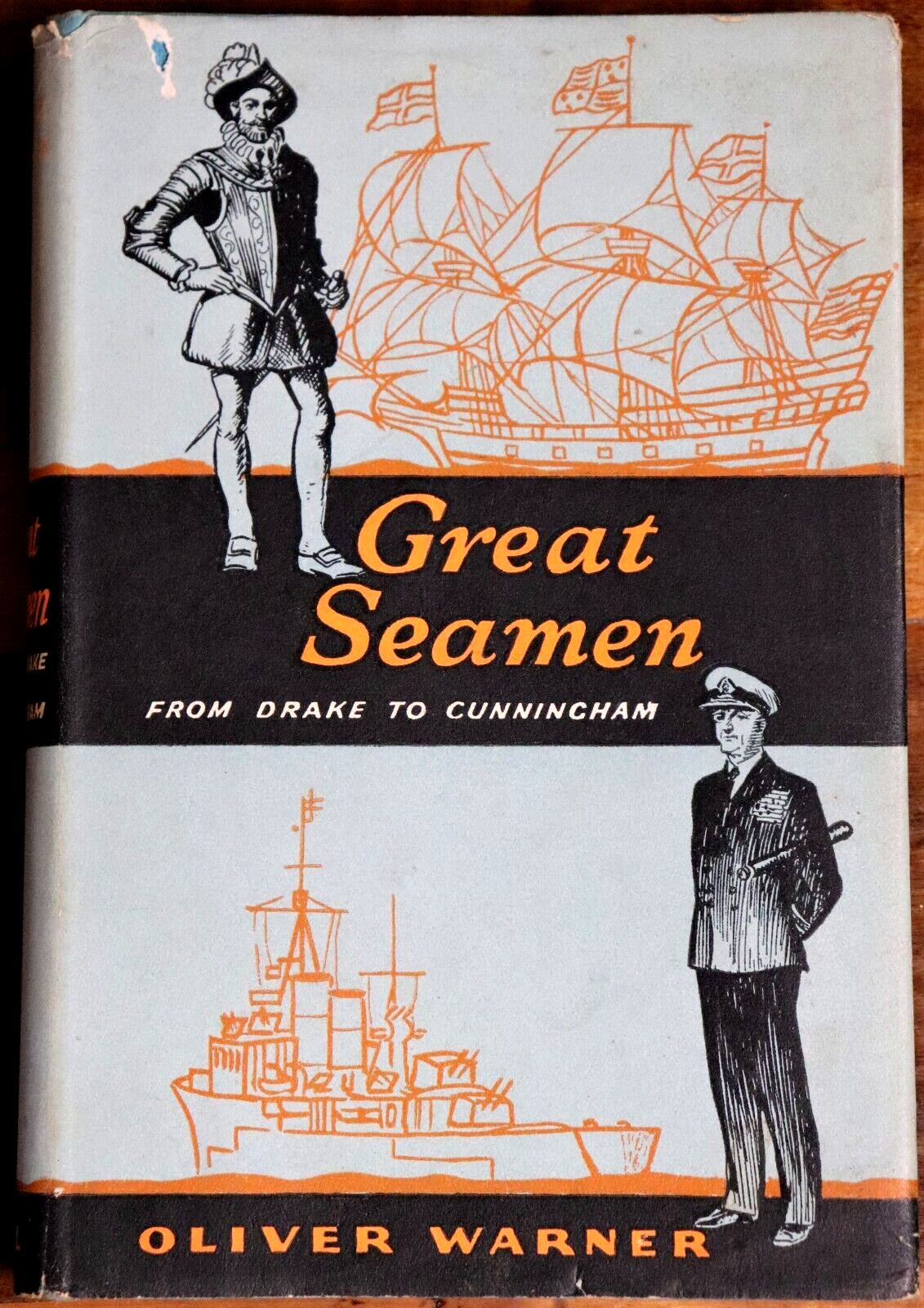 Great Seamen by Oliver Warner - 1961 - 1st Edition Maritime Explorers Book
