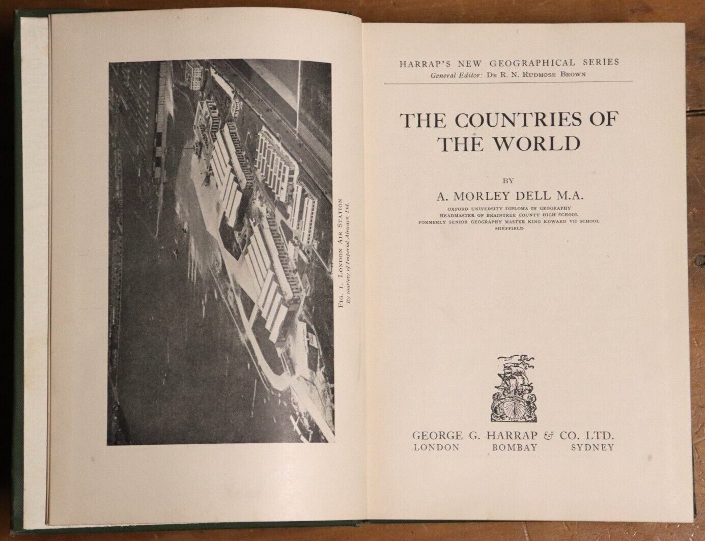 1932 The Countries Of The World by A Morley Dell Antique Geography Book - 0