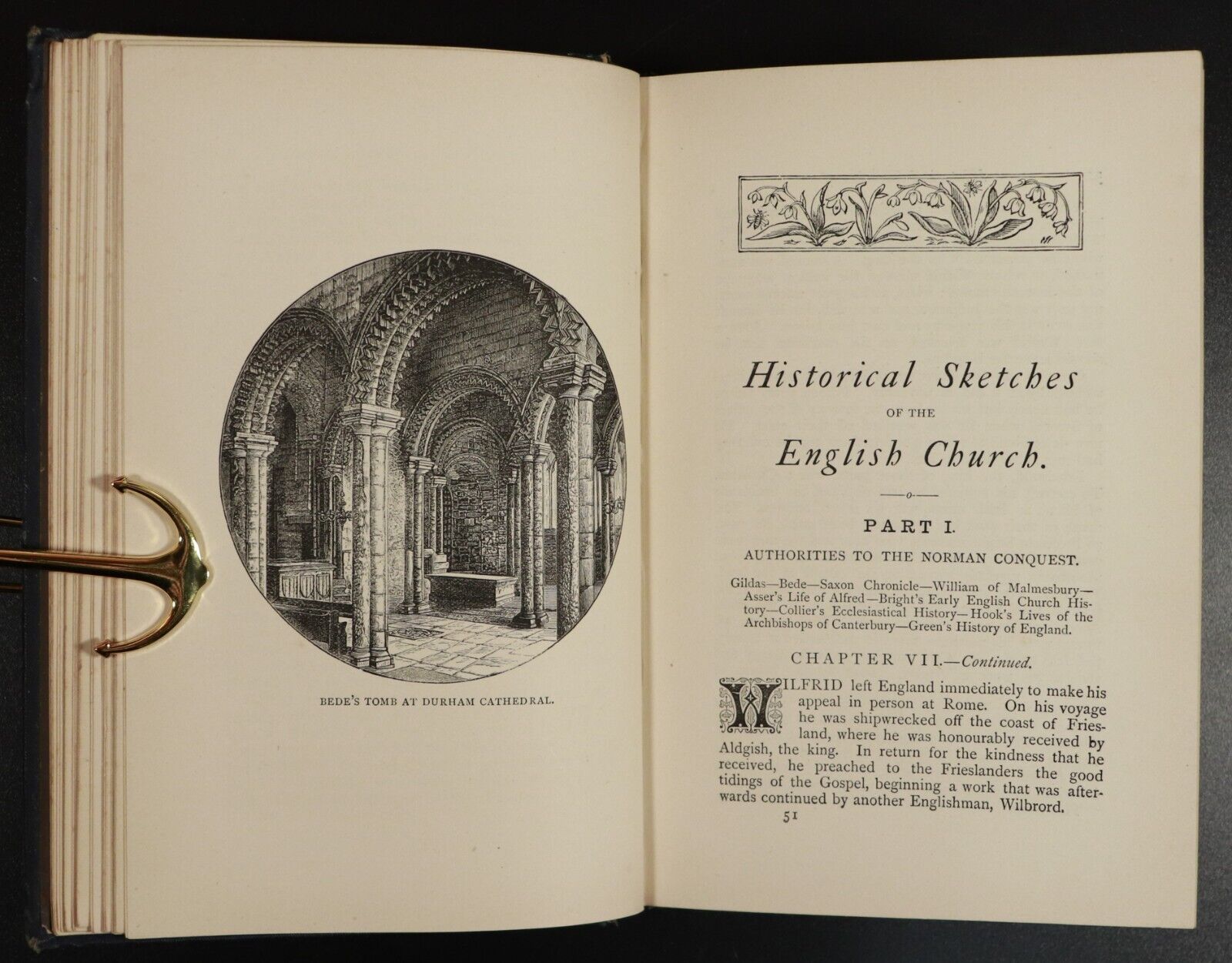 1888 Historical Sketches Of The English Church Antique Church Architecture Book