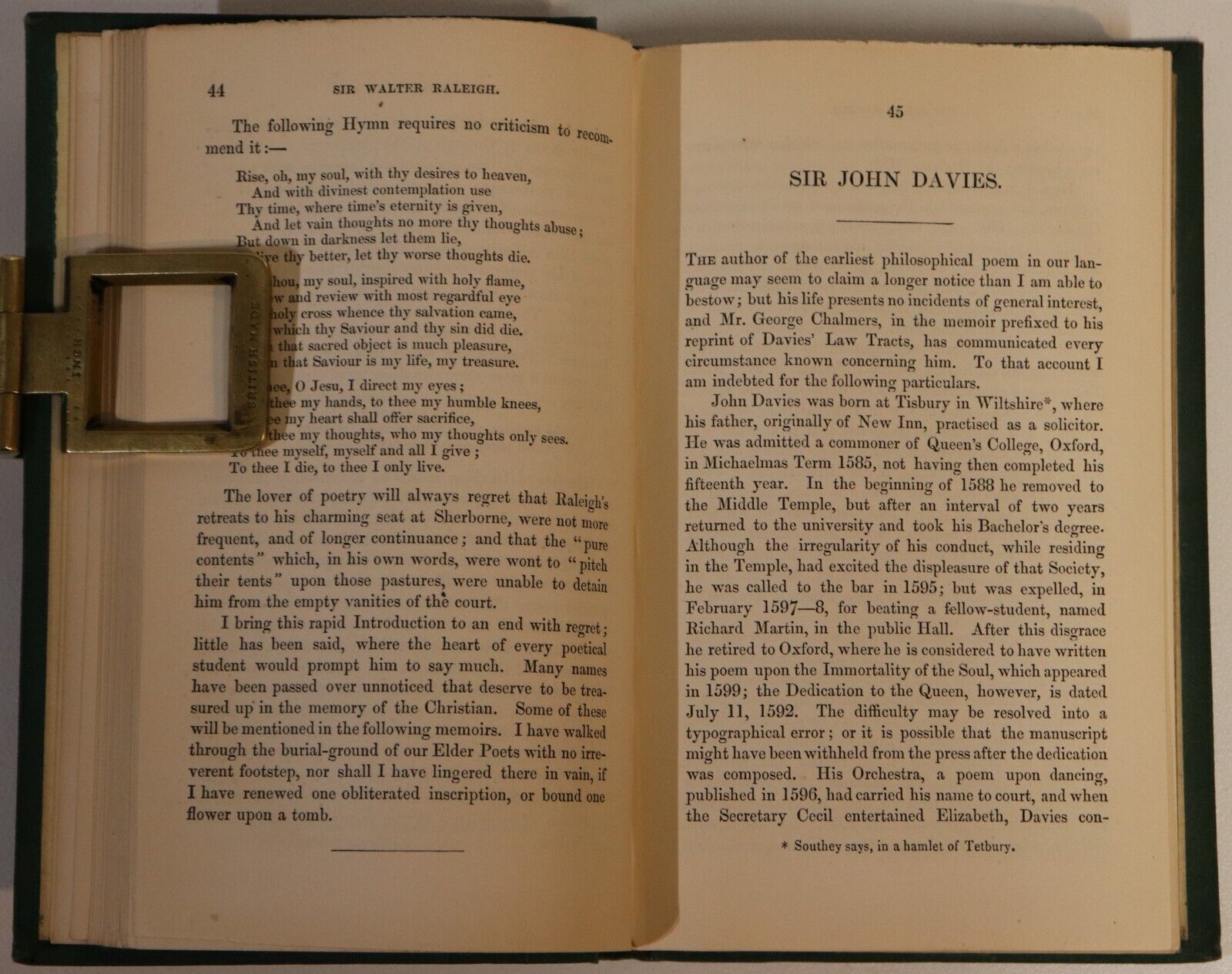 Lives Of The English Sacred Poets - 1839 - 2 Volume Antique Poetry Book Set