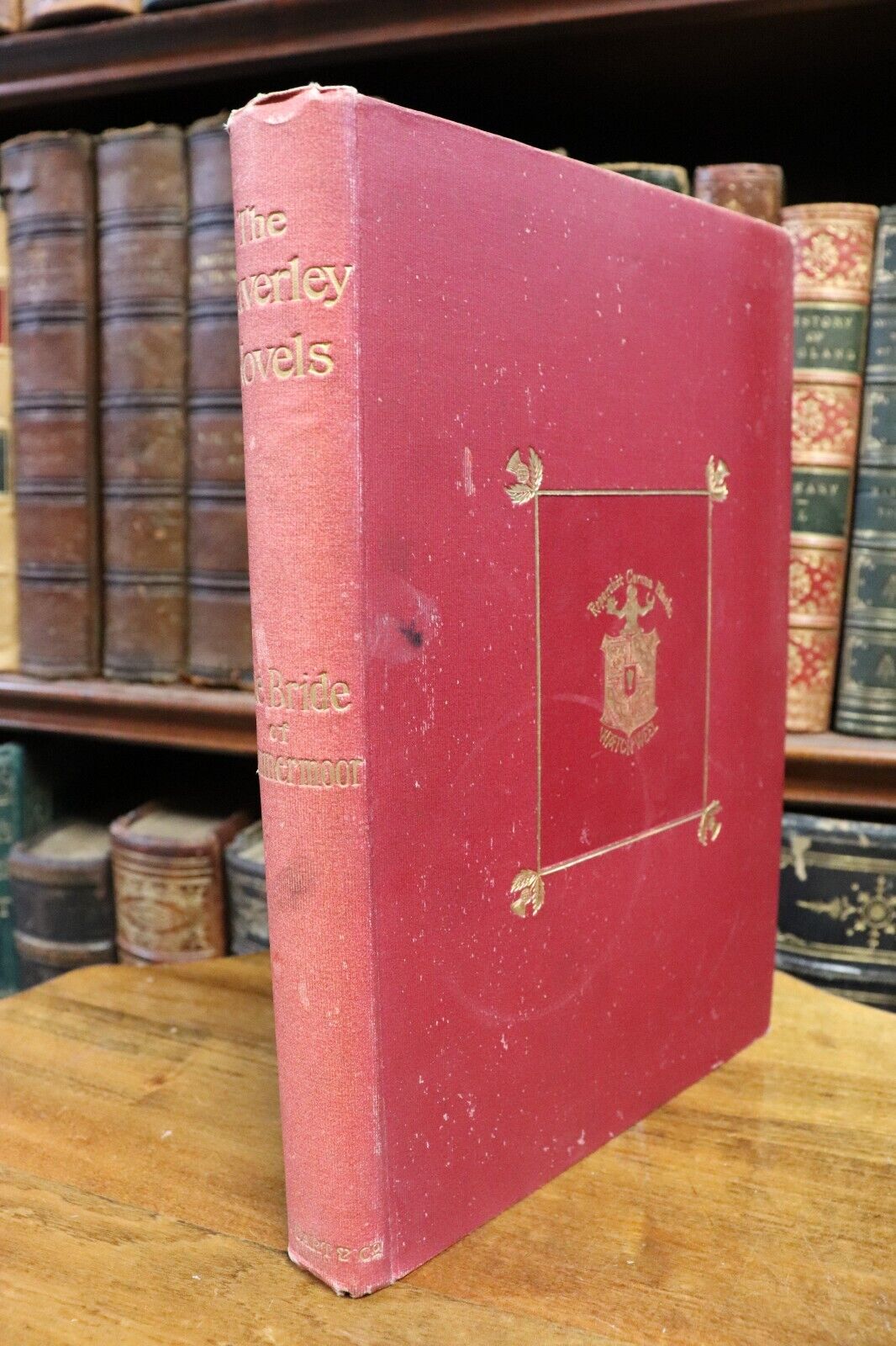 The Bride Of Lammermoor by Sir Walter Scott - c1890 - Antique Literature Book
