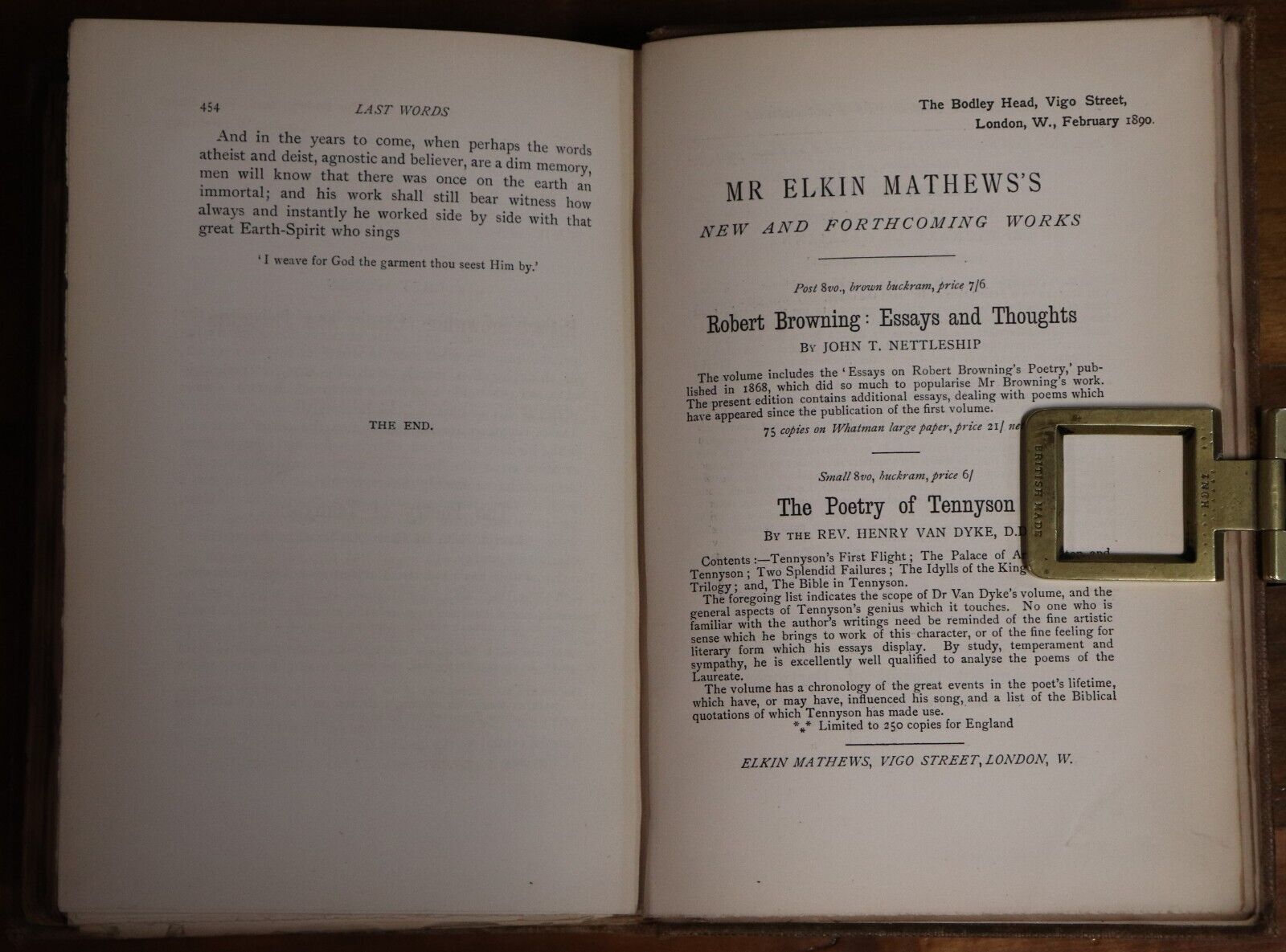 Robert Browning: Essays & Thoughts - 1890 - Antique Literature History Book