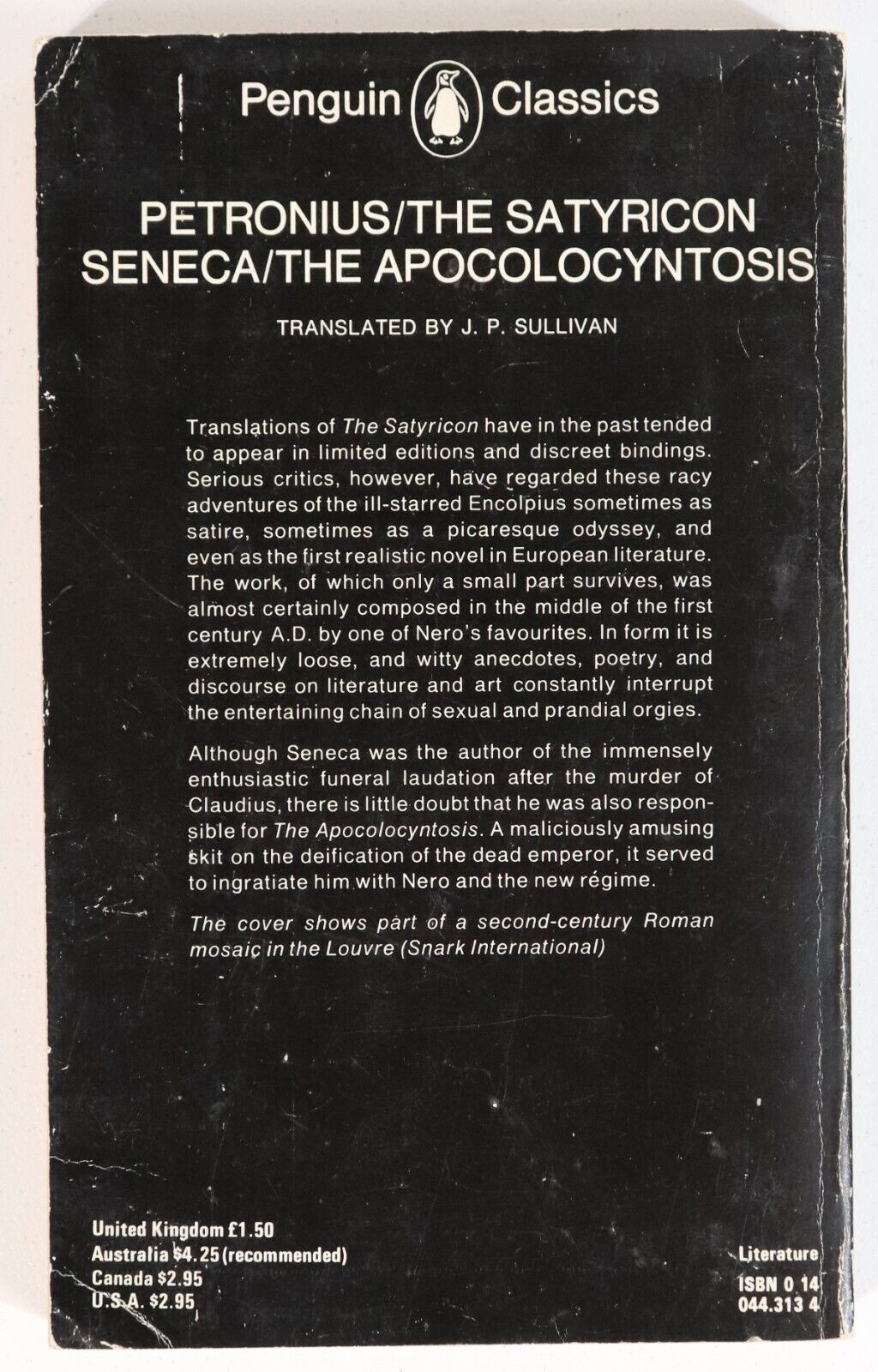 Petronius The Satyricon - 1981 - Penguin Books Classic Paperback