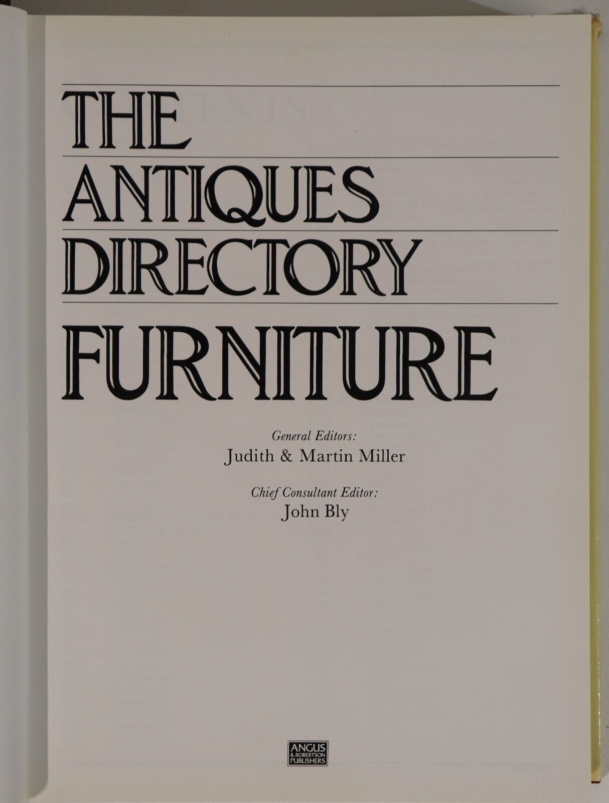 The Antiques Directory: Furniture - 1985 - Antique Furniture Reference Book - 0