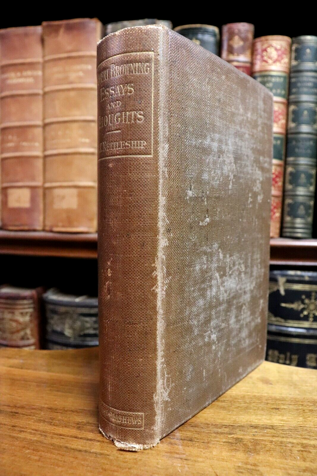 Robert Browning: Essays & Thoughts - 1890 - Antique Literature History Book