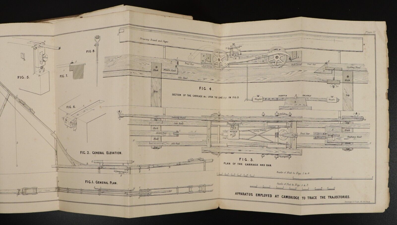 1851 Treatise On Timber & Cast Iron by Peter Barlow Antique Architecture Book