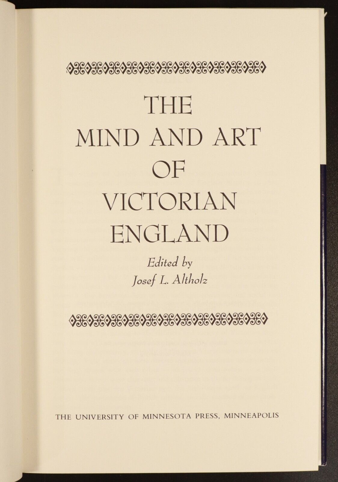 1976 The Mind & Art Of Victorian England 1st Edition British Architecture Book - 0
