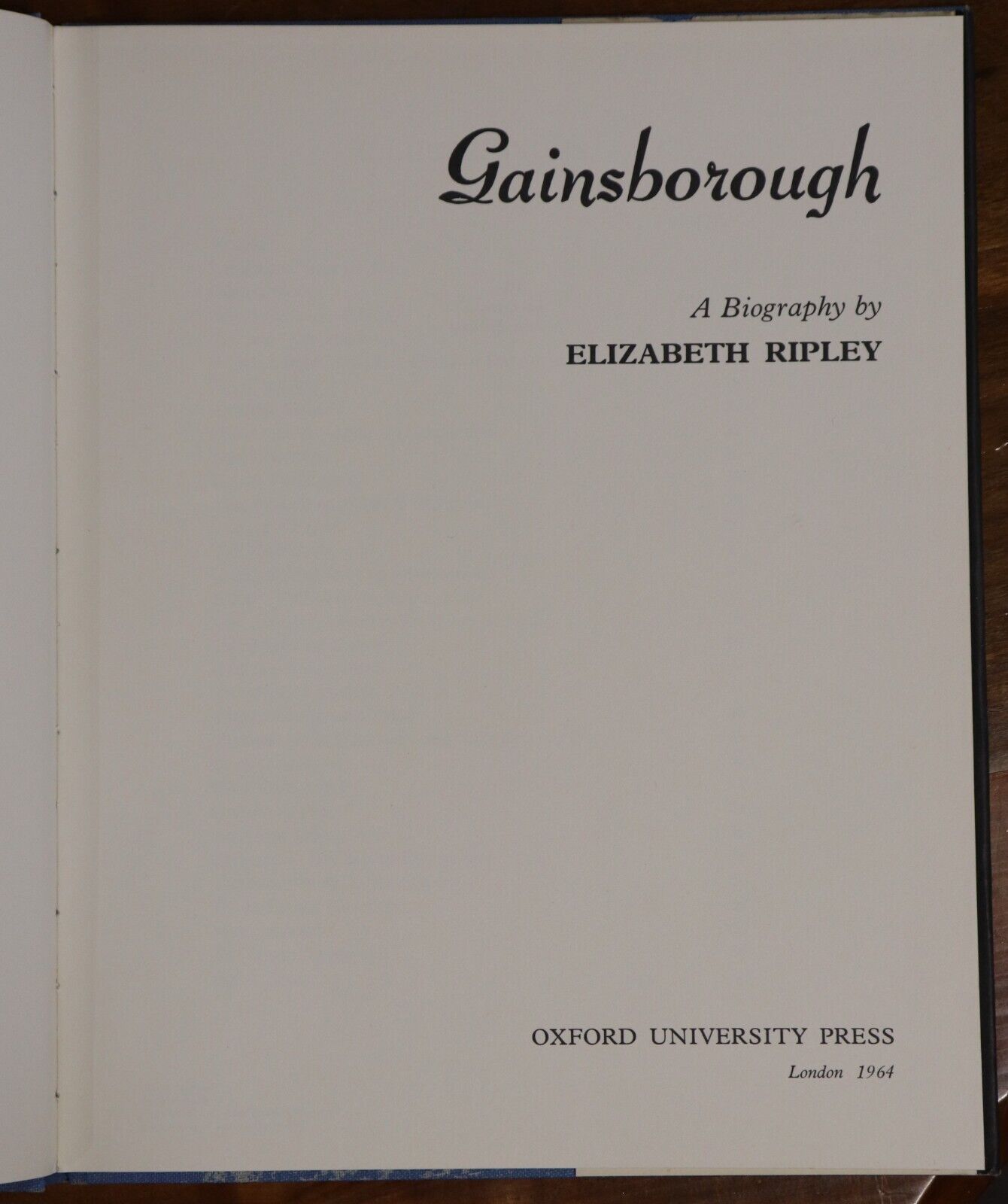 Gainsborough: A Biography by E Ripley - 1964 - 1st Edition British Artist Book - 0