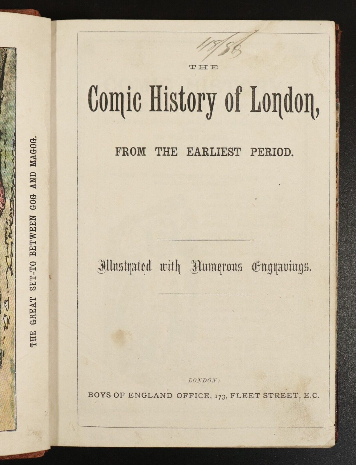 c1875 The Comic History Of London From Earliest Period Antiquarian History Book