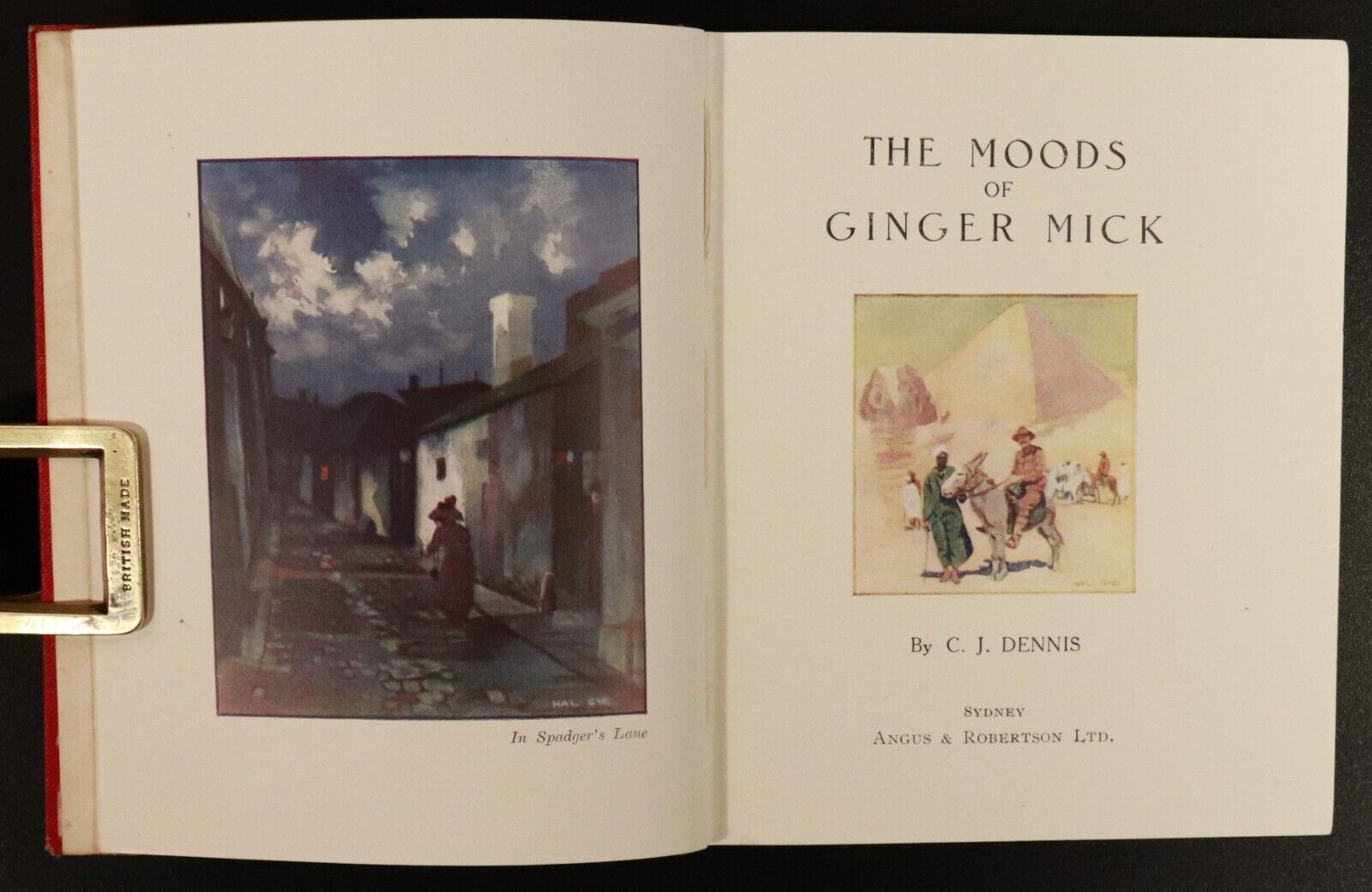 1916 Ginger Mick & 1917 Glugs Of Gosh CJ Dennis Australian Literature Books