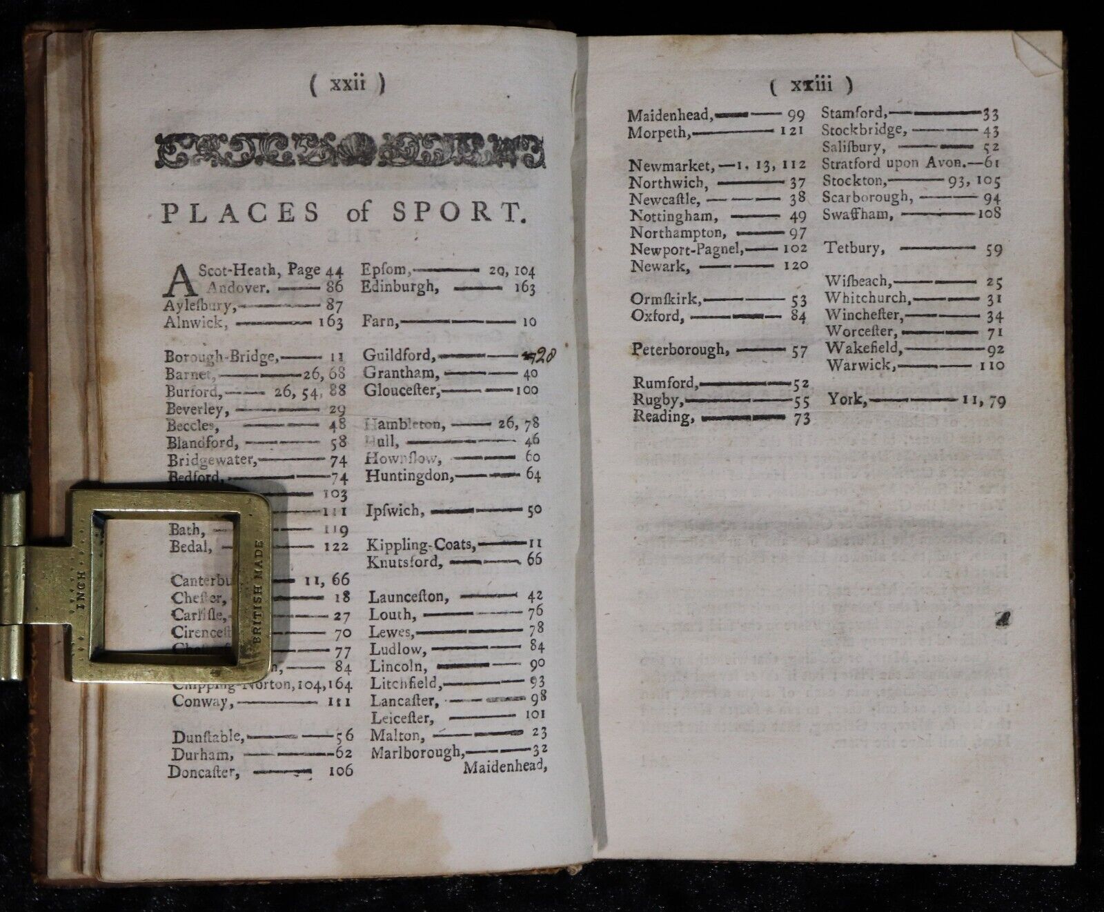 The Sporting Kalendar by John Pond - 1757 - Antiquarian Sport History Book