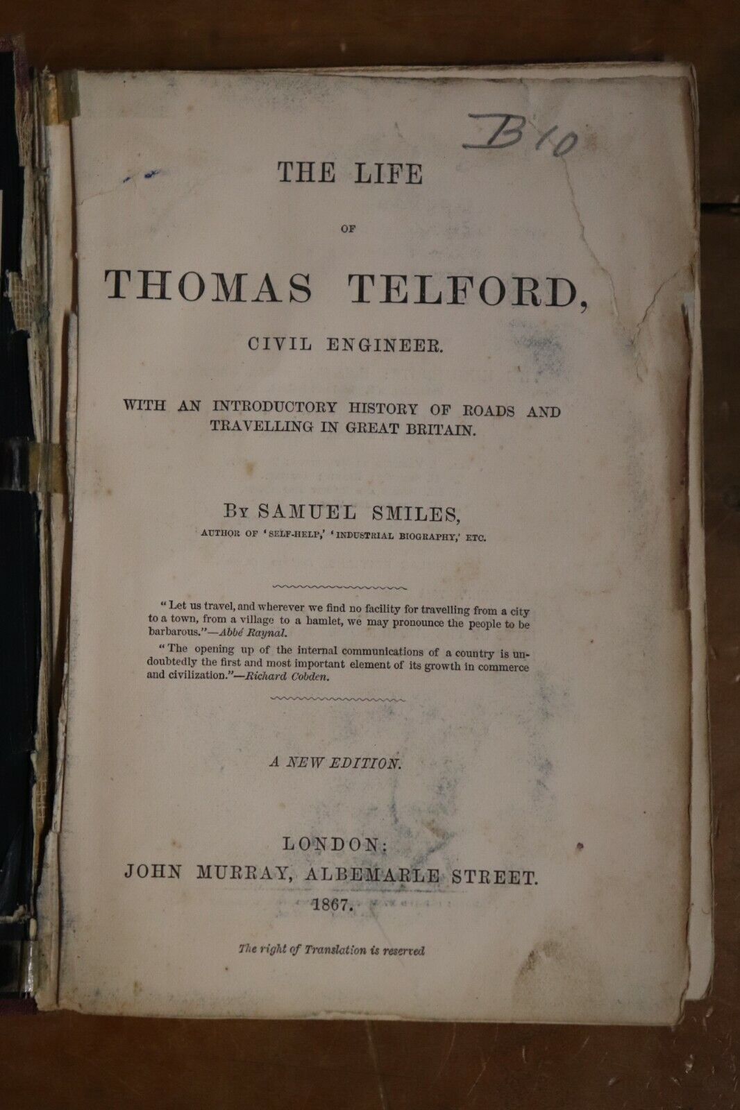 The Life of Thomas Telford, Civil Engineer - 1867 - Antiquarian Book - 0
