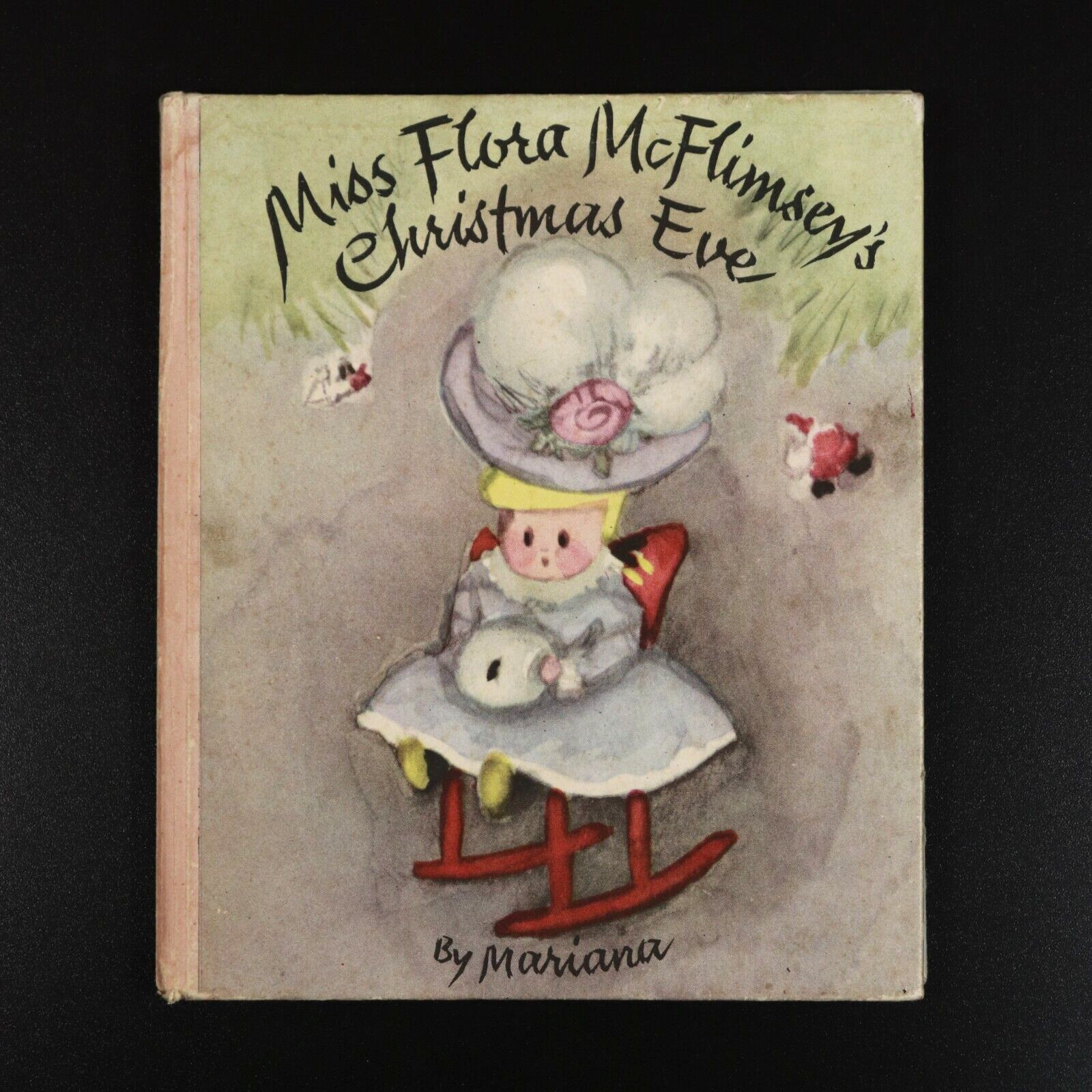 1961 Miss Flora McFlimsey's Christmas Eve Vintage Childrens Book 1st UK Edition