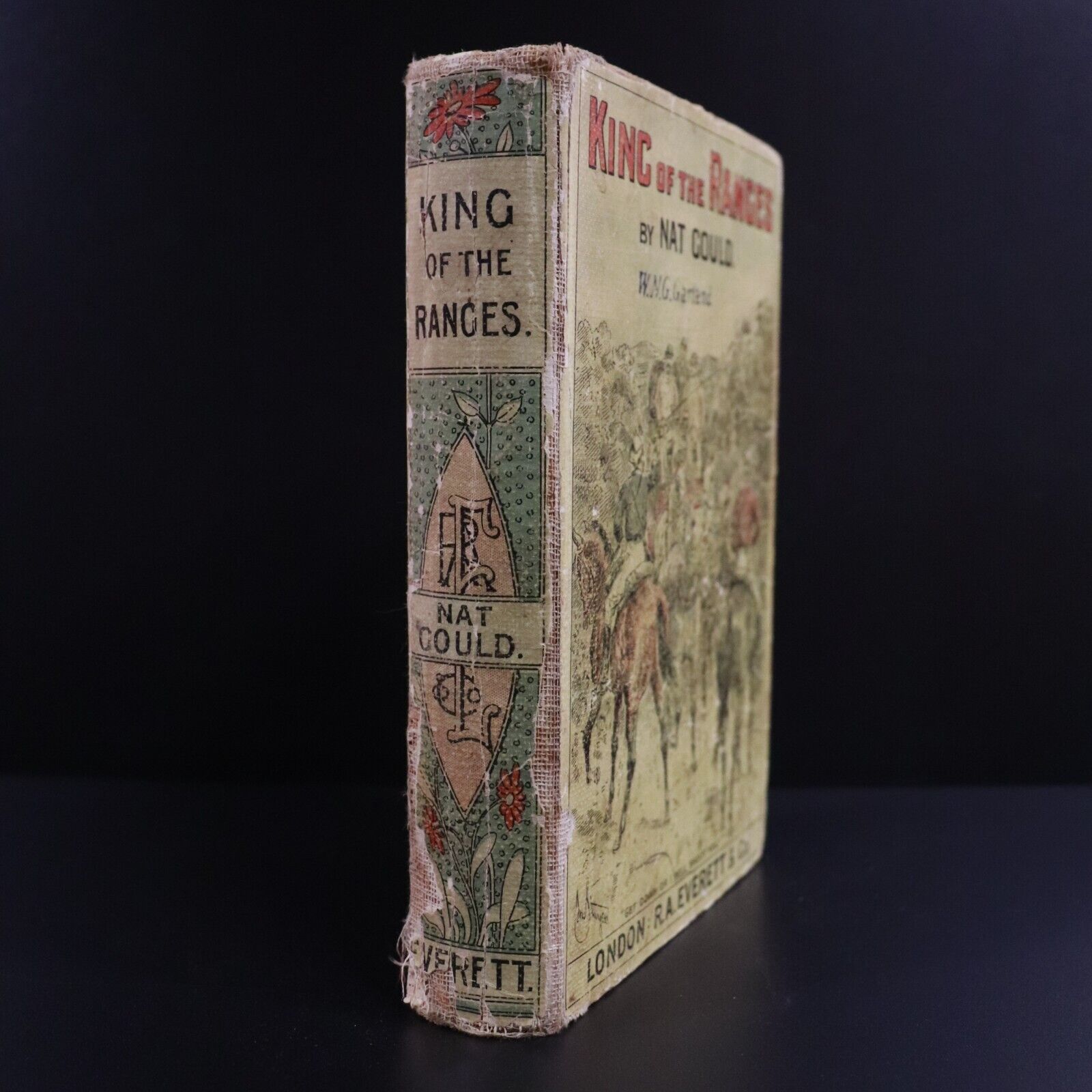 1902 King Of The Ranges by Nat Gould 1st Edition Antique Australian Fiction Book