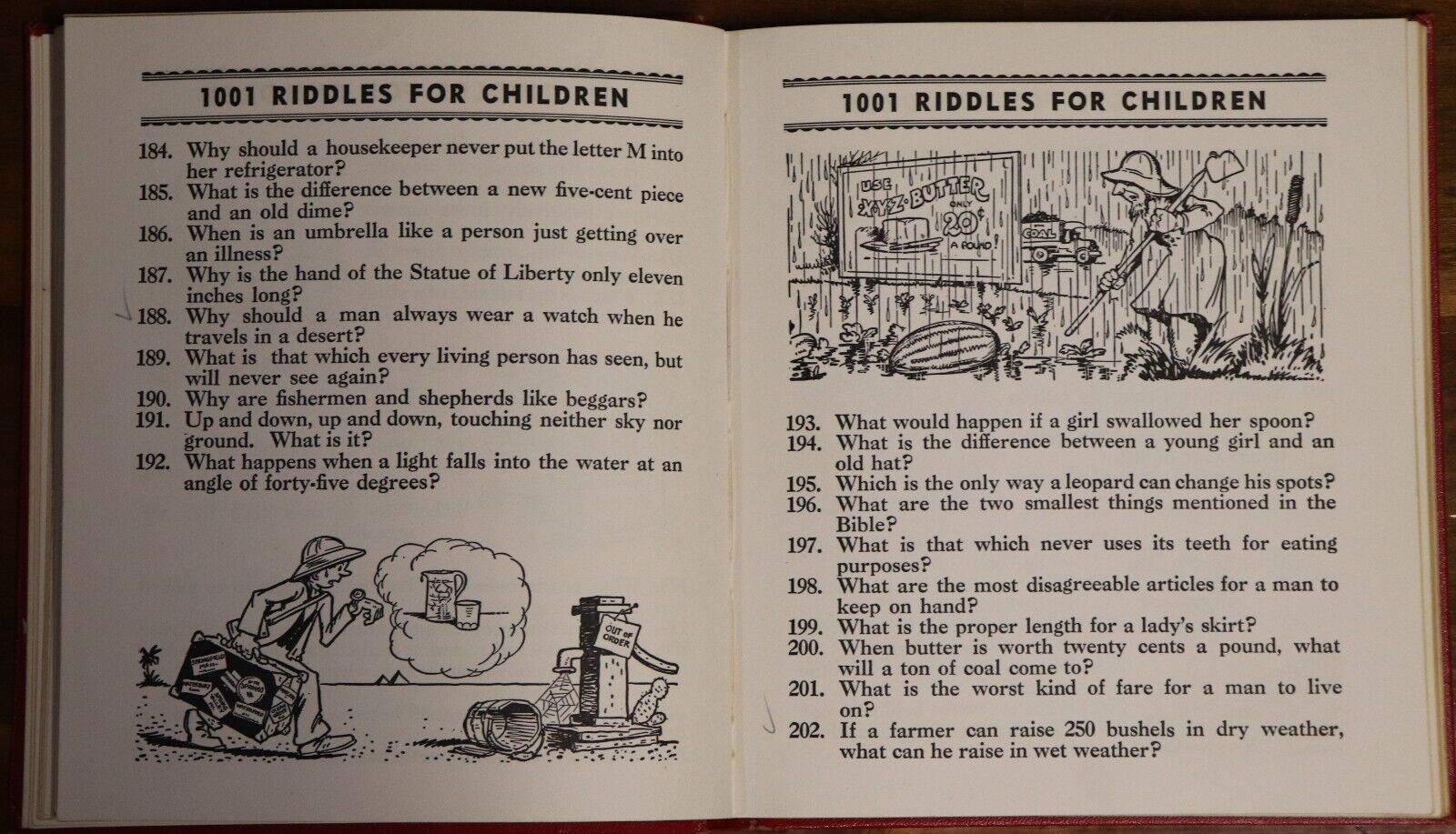 1001 Riddles For Children - 1949 - Illustrated Childrens Book