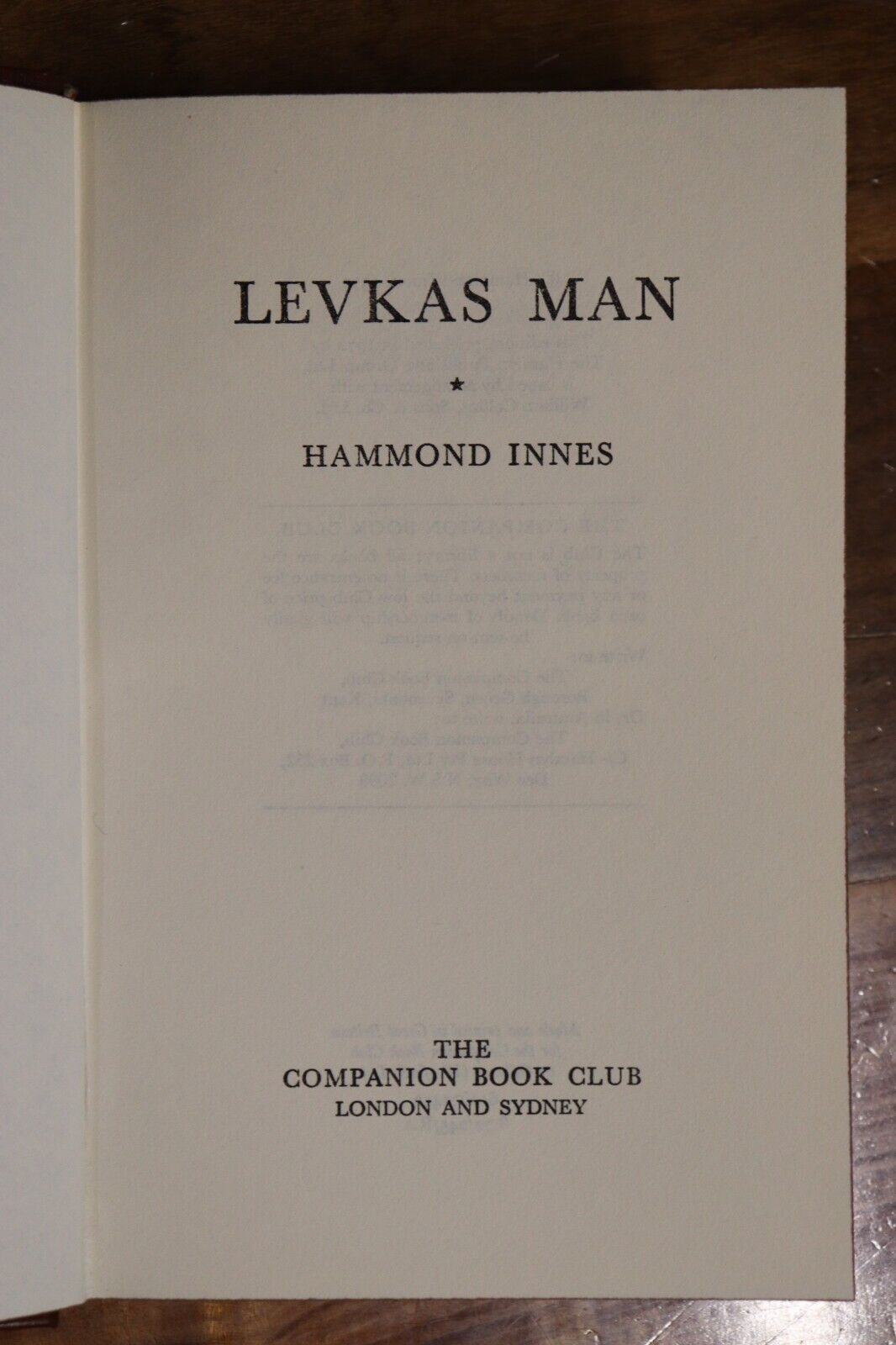 Levkas Man by Hammond Innes - 1972 - Vintage Literature Book - 0