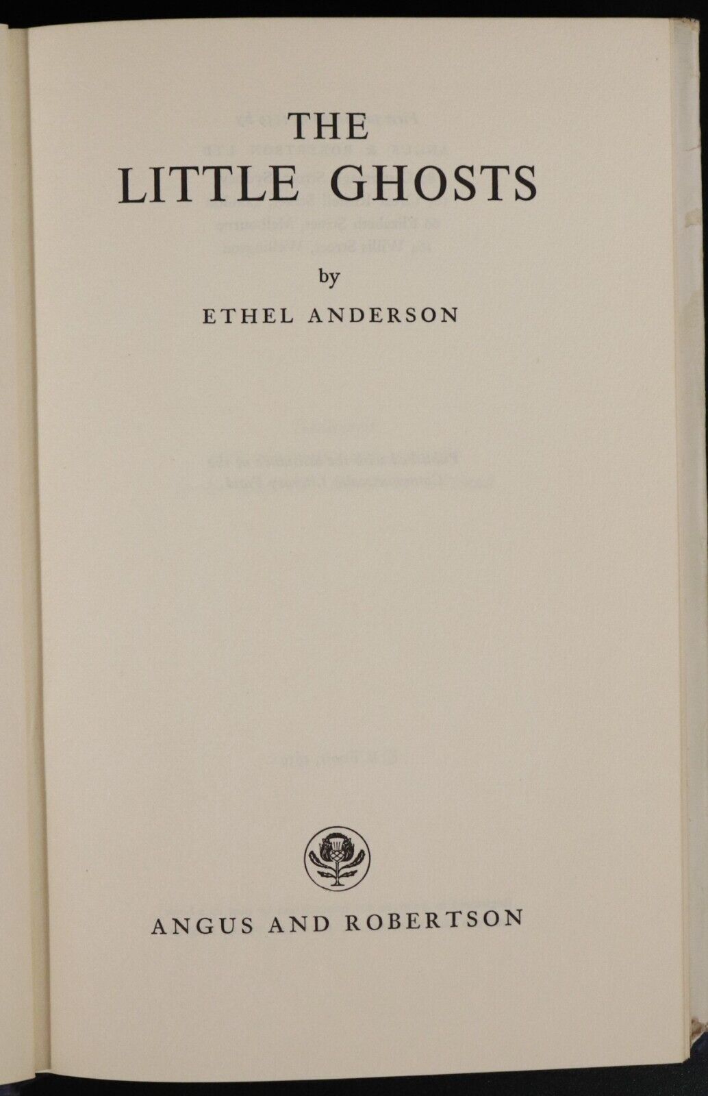1959 The Little Ghosts by Ethel Anderson 1st Edition Australian Fiction Book - 0