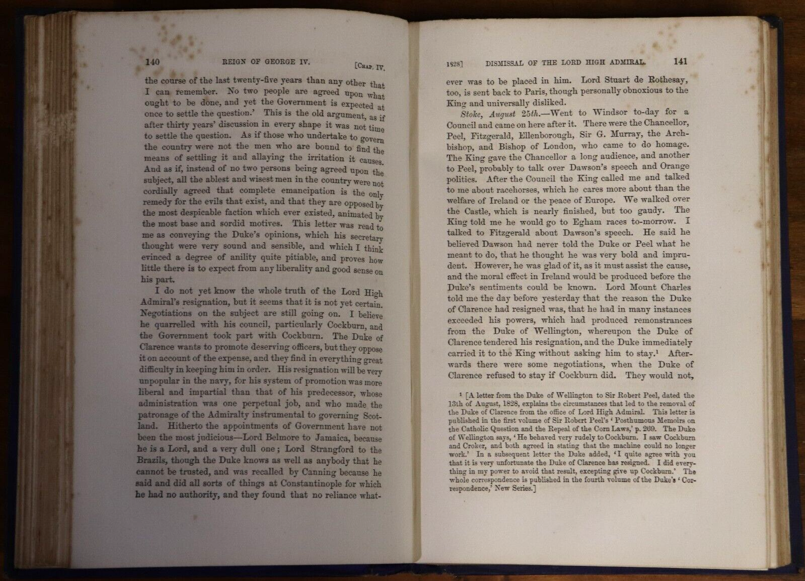 The Greville Memoirs 3 Vol. Set - 1875 - Antique British History Books