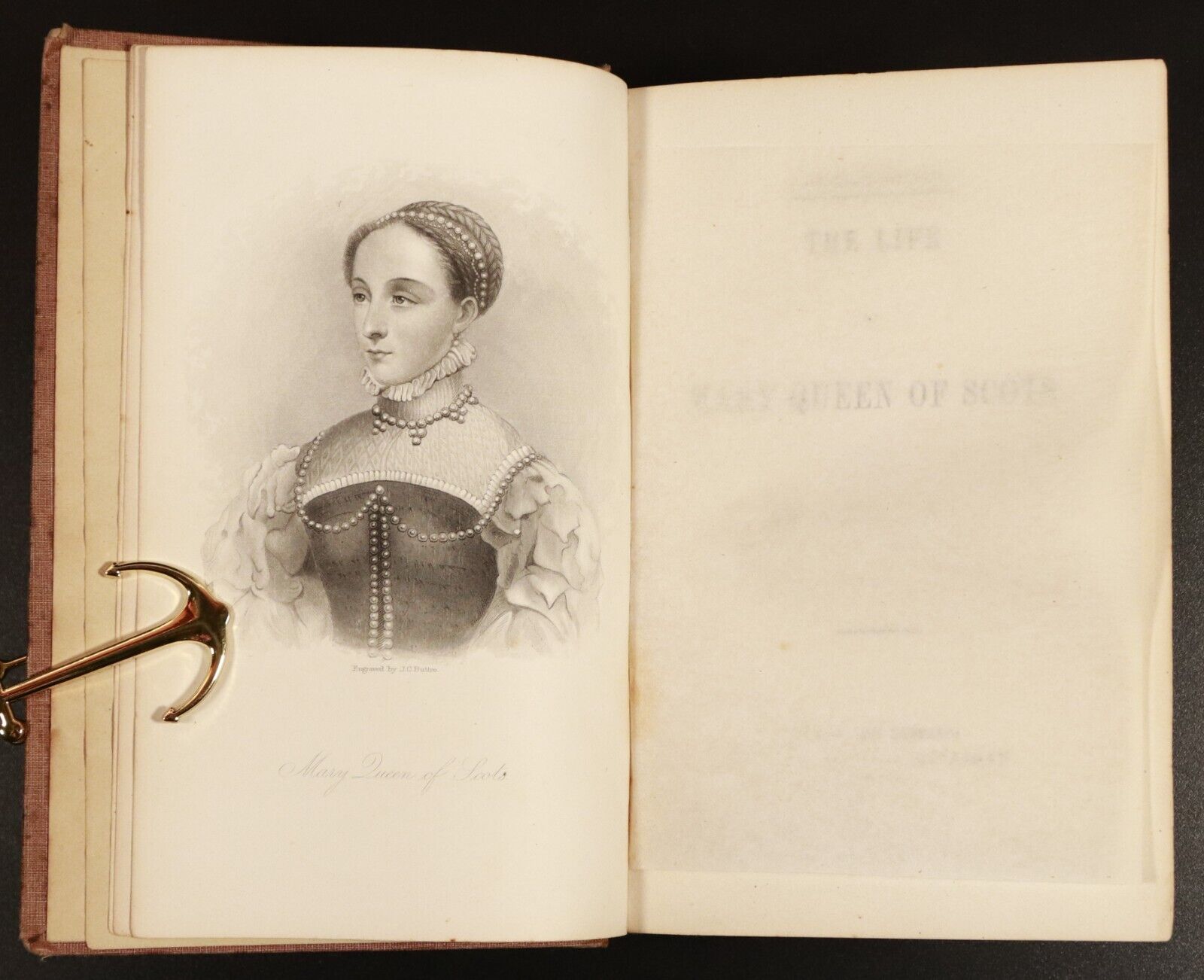 1854 Life Of Mary Queen Of Scots by PC Headley Antiquarian Scottish History Book - 0