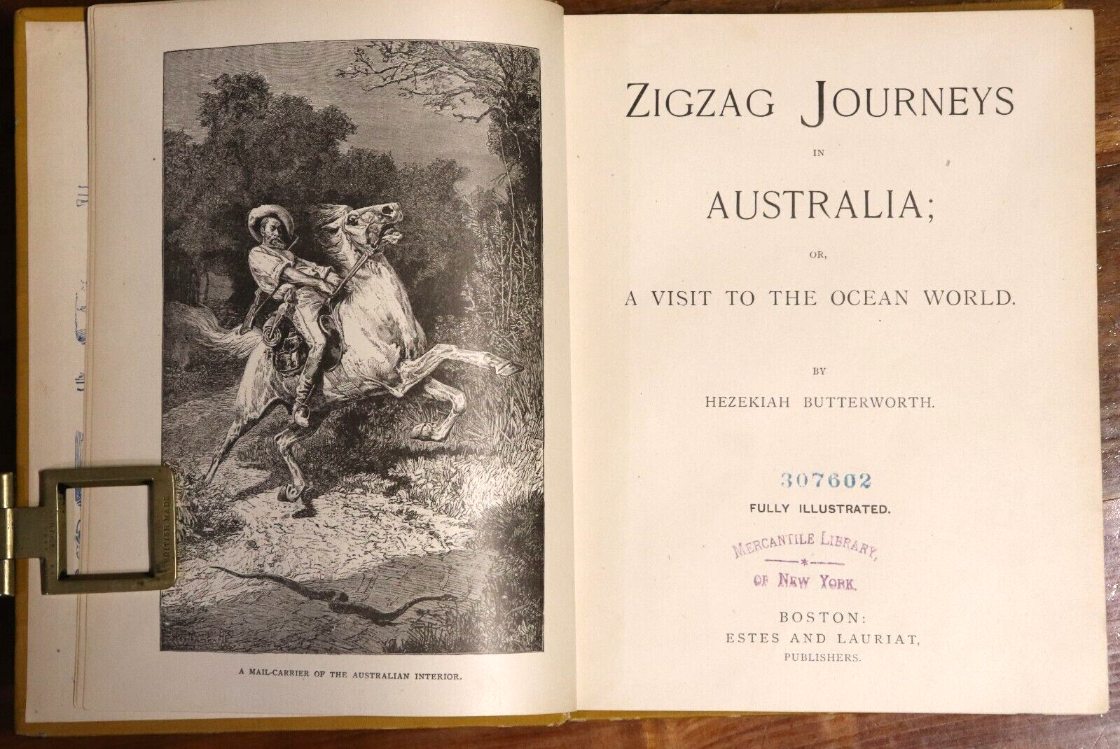 1891 Zigzag Journeys In Australia by H Butterworth Antiquarian Illustrated Book - 0