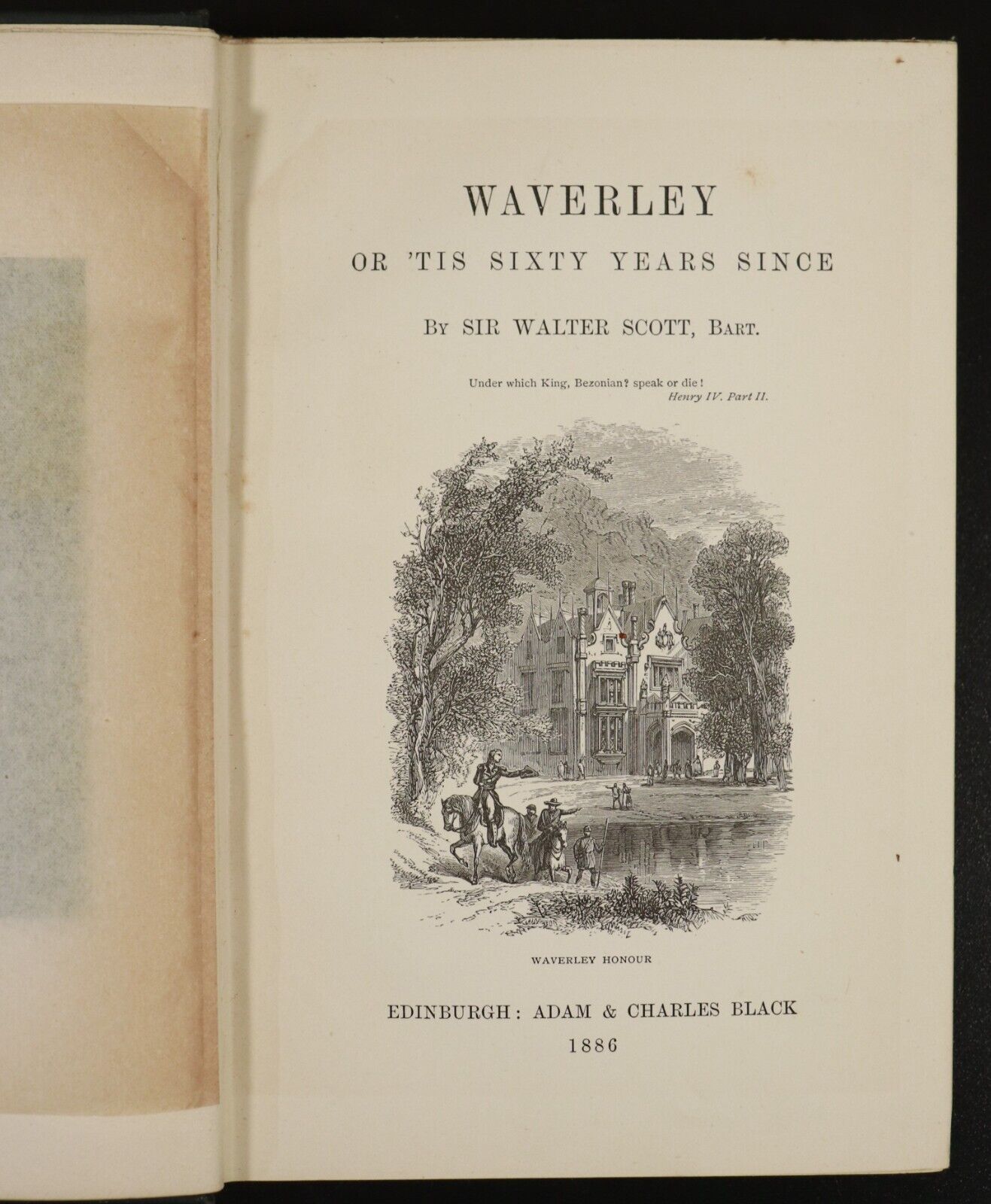 1886 Waverley Sixty Years by Walter Scott Antique Fiction Book Waverley Novels - 0