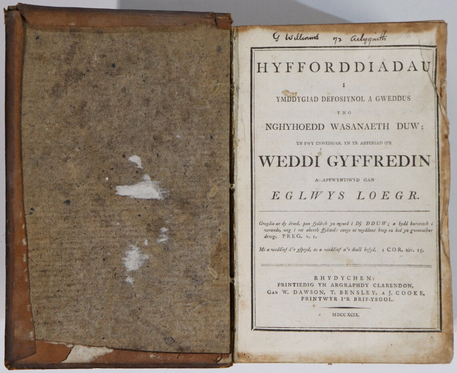 Hyfforddiadau - 1799 - Antique Welsh Theology Book - 0