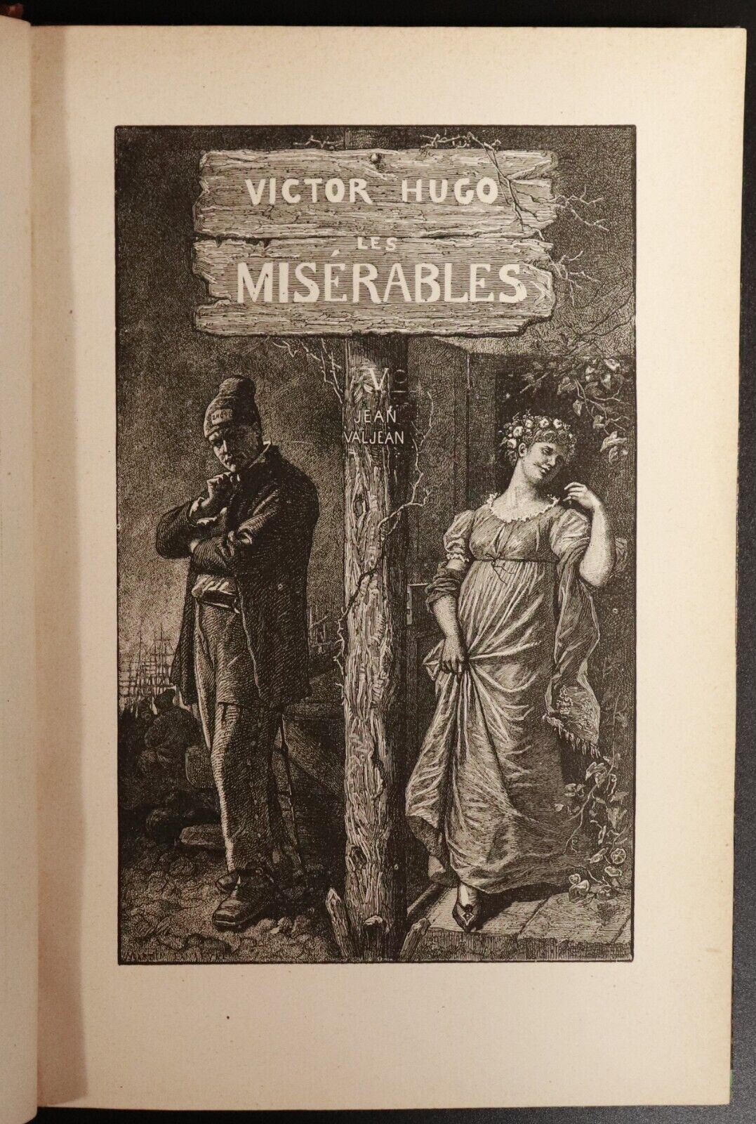 c1880 3vol  Les Miserables by Victor Hugo Antiquarian Books Fine Binding