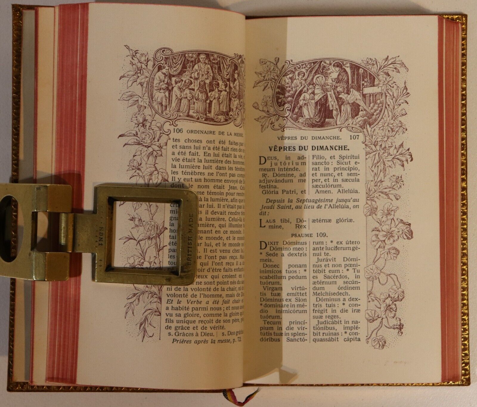 Missel Du Saint Tabernacle - Belgium - 1915 - Antique Leather Religious Book