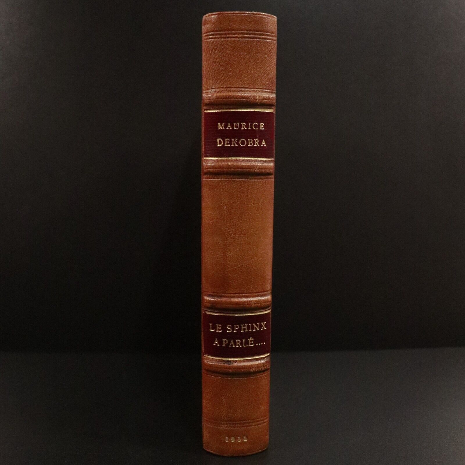 1931 Le Sphinx A Parle by M Dekobra Ltd Edition French Fiction Book Fine Binding