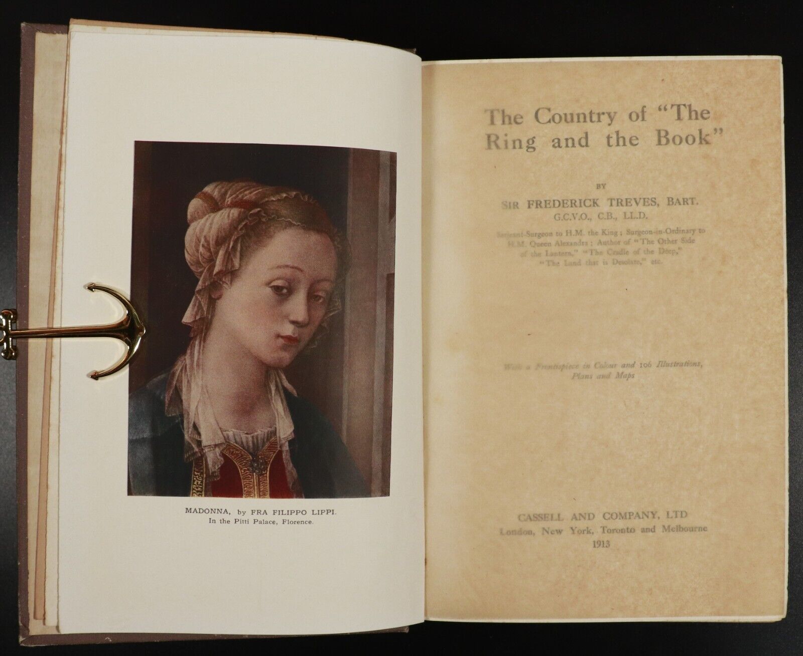 1913 The Country Of "The Ring & The Book" Antique Literature Book 1st Edition - 0